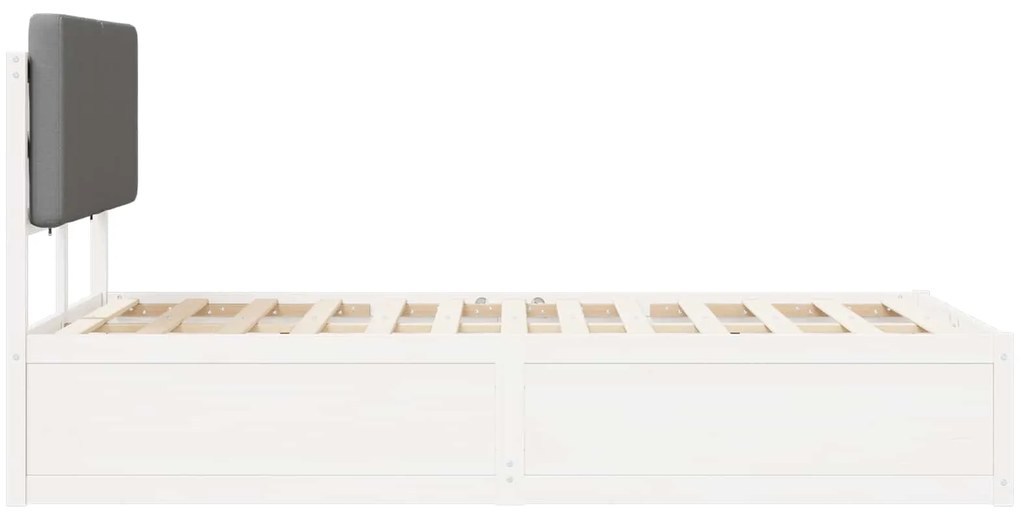 vidaXL Σκελετός Κρεβατιού με Επενδεδυμένο Κεφαλάρι Μαύρο 200 x 200 cm