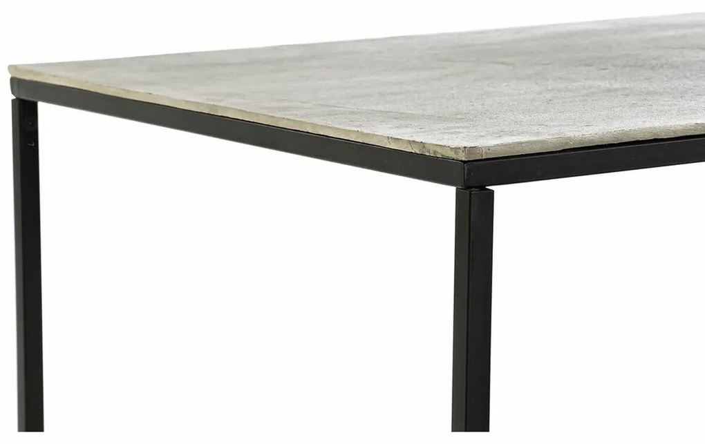 Τραπεζάκι Καφέ DKD Home Decor Μέταλλο Αλουμίνιο (111,7 x 61 x 43 cm)