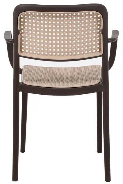 Καρέκλα Olesia Fylliana Καφέ - Μπέζ 56x43x81 εκ. 56x43x81 εκ.