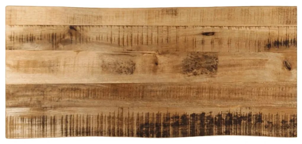 Επιφάνεια Τραπεζιού 100x40x2,5 εκ. Live Edge Μασίφ Ξύλο Μάνγκο