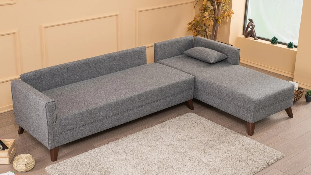 Corner Sofa Bella Corner Sofa Right 1 Grey