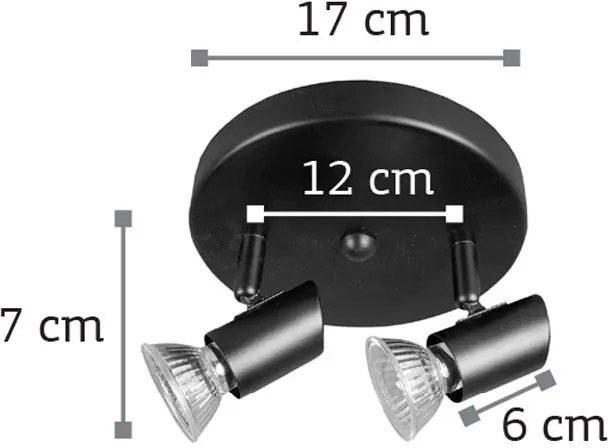 Επιτοίχιο σποτ InLight 9077-2-Λευκό