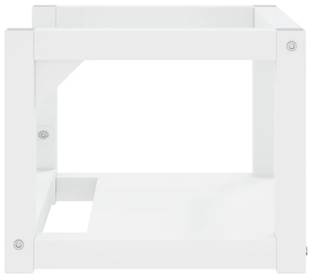 Έπιπλο Μπάνιου Επιτοίχιο Λευκό 40 x 38 x 31 εκ. Σιδερένιο - Λευκό