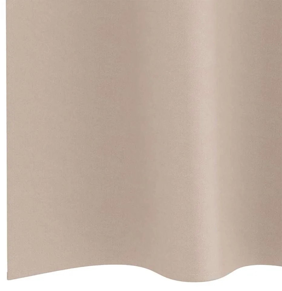 vidaXL Κουρτίνες Μαύρης Ύφανσης με Δαχτυλίδια 2 pcs Taupe