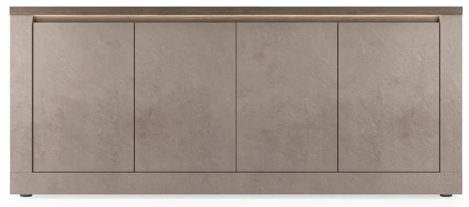 Έπιπλο Τηλεόρασης Ανθρακί Οξειδωμένο 121x43x57