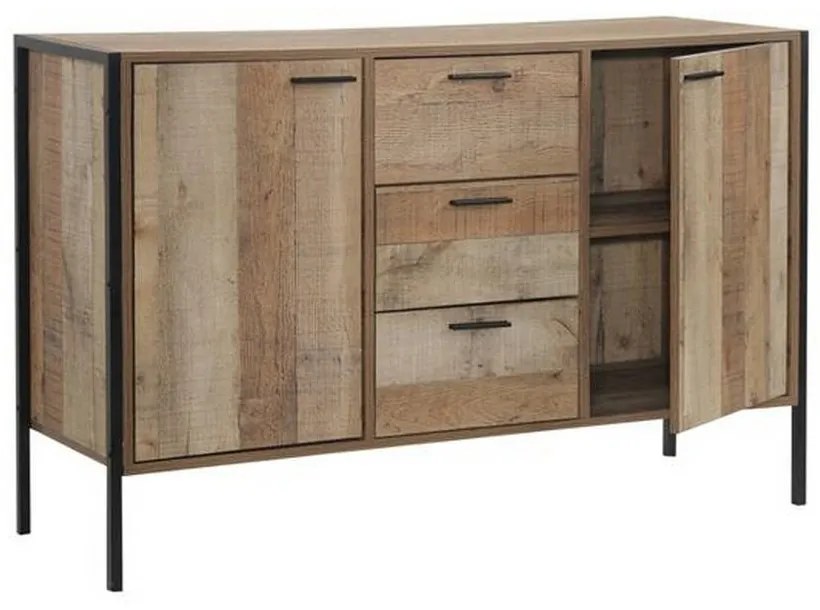 Μπουφές Pallet-W Antique Oak Ε8439,W 124x40x80cm Ξύλο