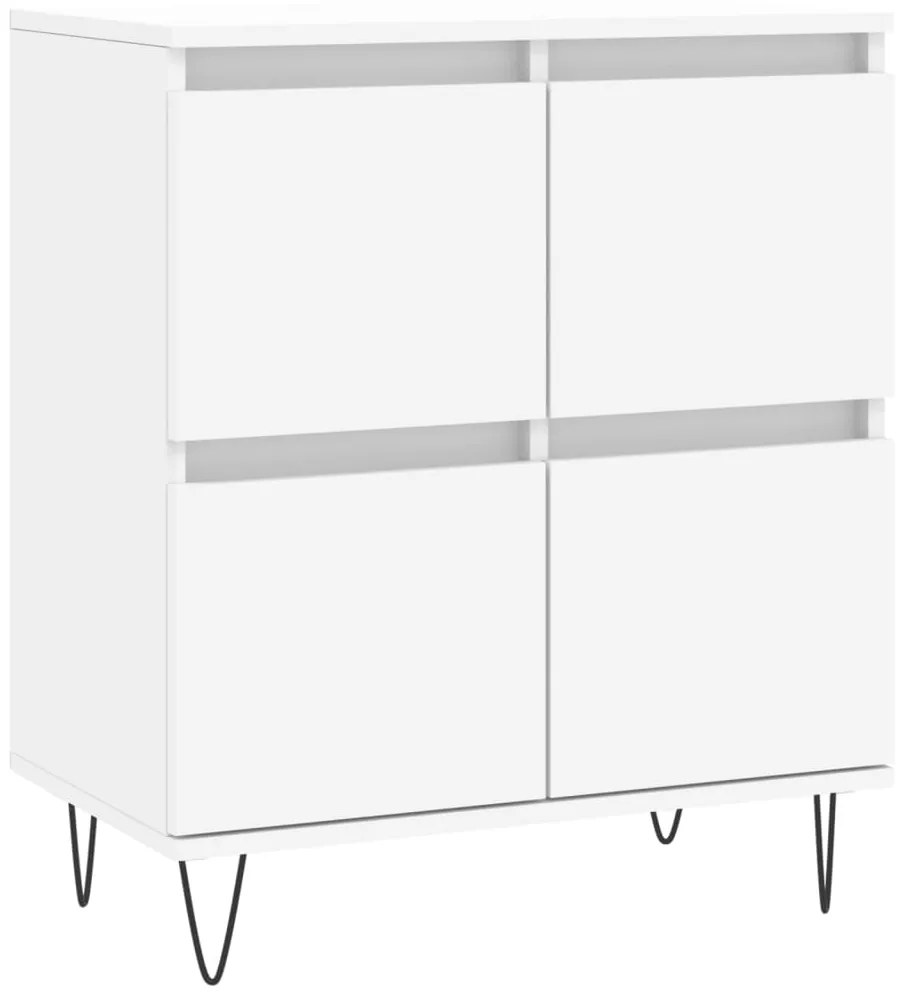 vidaXL Συρταριέρα Λευκή 60 x 35 x 70 εκ. από Επεξεργασμένο Ξύλο