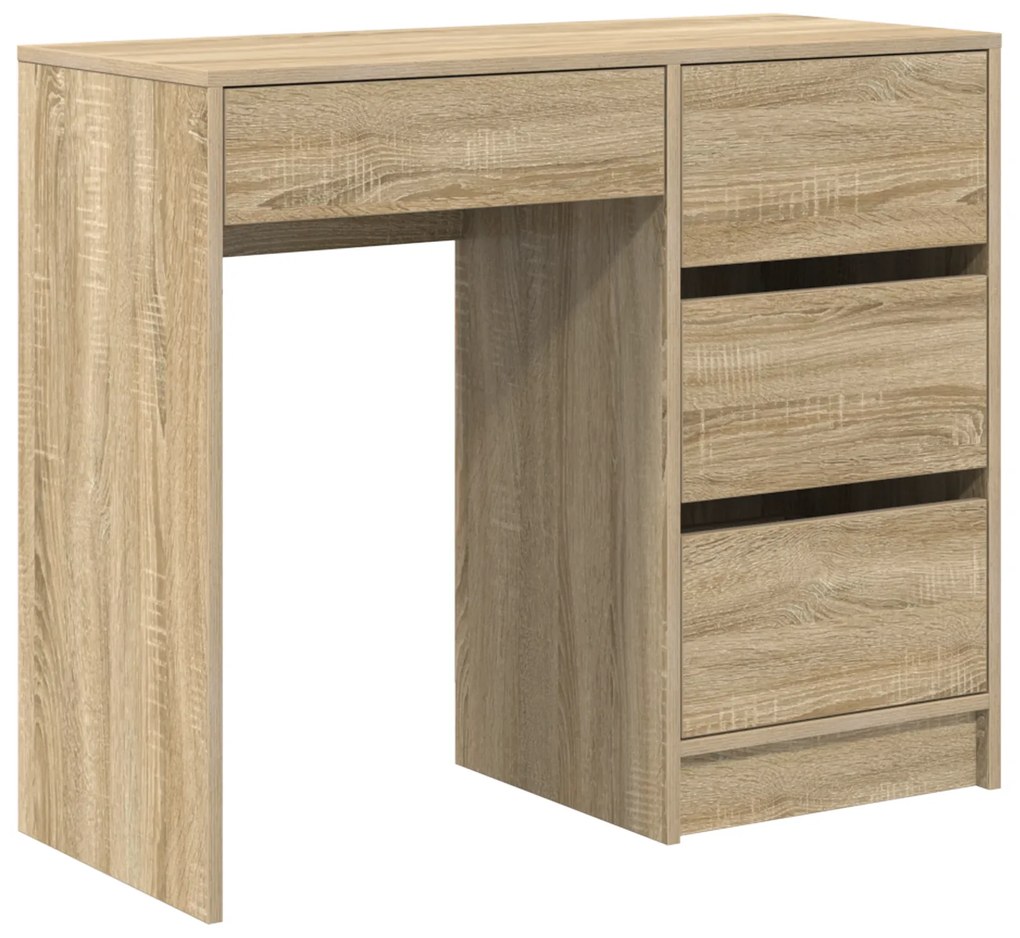vidaXL Γραφείο Sonoma Δρυς 90 x 37.5 x 75 εκ Επεξεργασμένο ξύλο