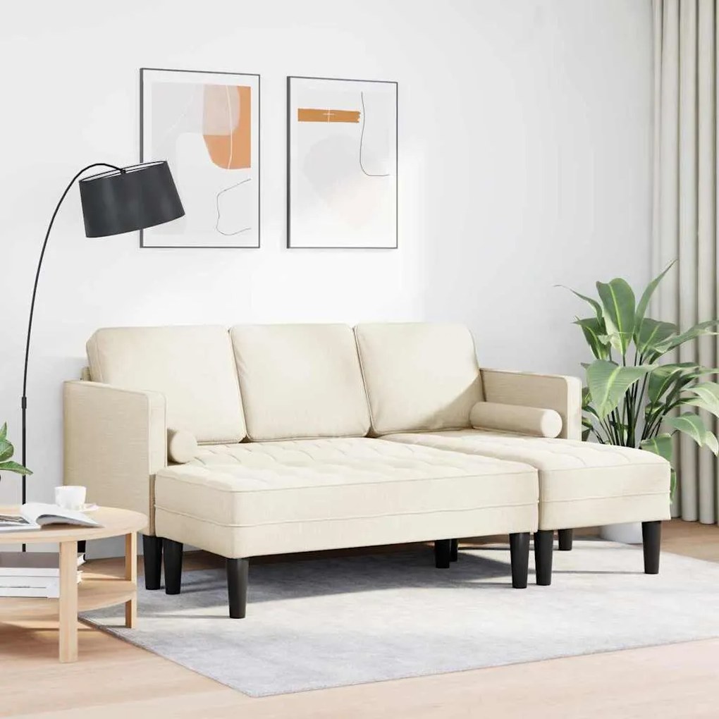 vidaXL Σετ Καναπέ 2 pcs Λινό 173 x 131 x 67 εκ ύφασμα