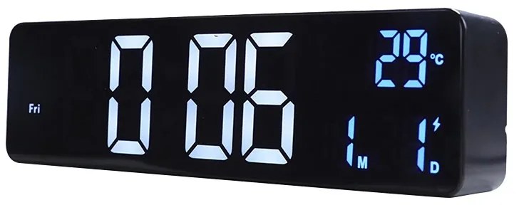 Ψηφιακό ρολόι – Ξυπνητήρι - 6625 - 466257 - Black-466257_b