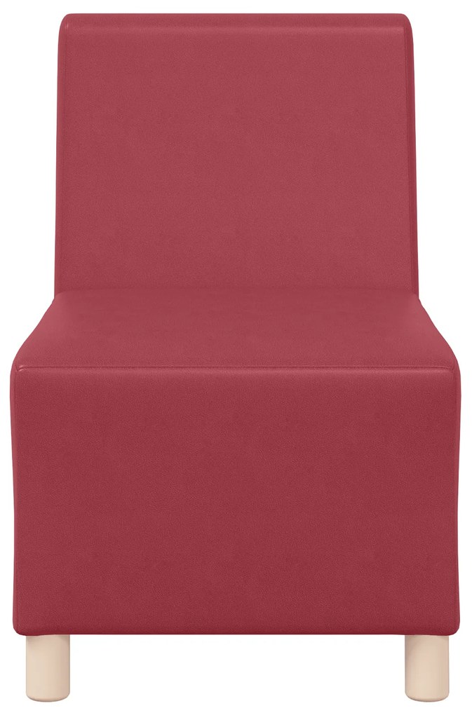 vidaXL Καναπέδες 3 pcs Μπορντό 55 x 74 x 82 εκ. Τεχνητό δέρμα