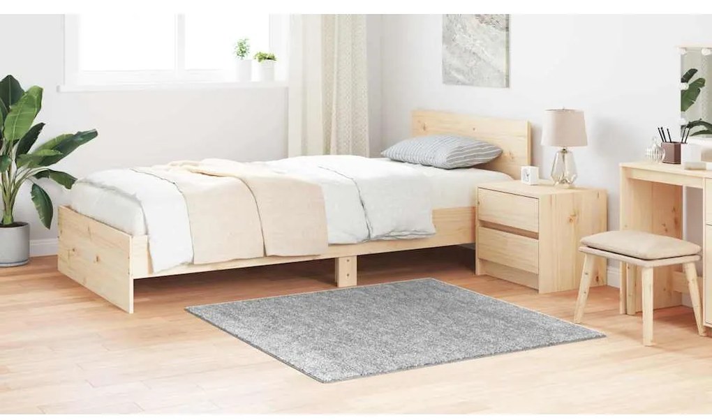 vidaXL Χαλί Γκρι 120 x 120 cm Πολυπροπυλένιο