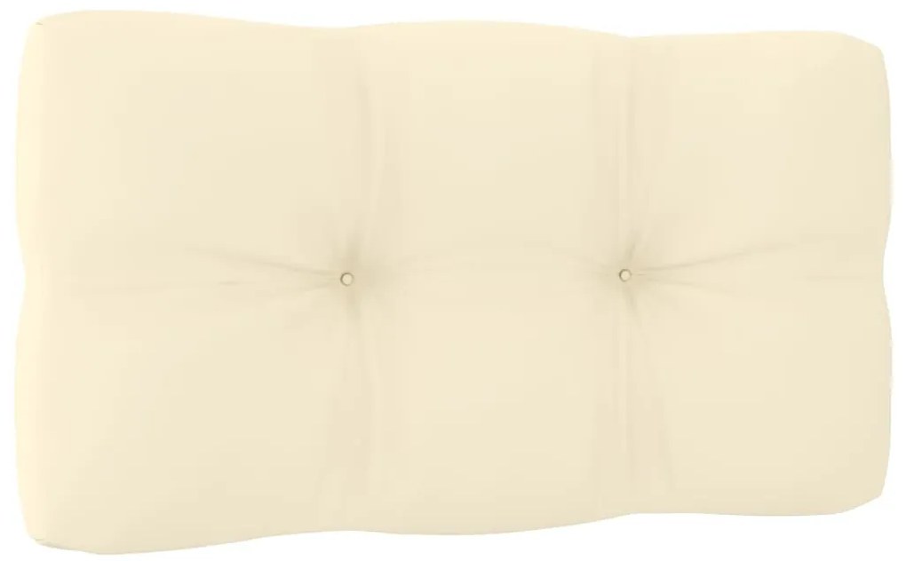 vidaXL Καναπές Κήπου Τριθέσιος από Μασίφ Ξύλο Πεύκου με Μαξιλάρια