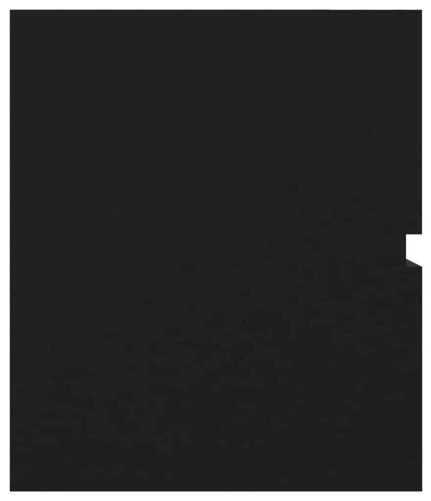 vidaXL Ντουλάπι Νιπτήρα Μαύρο 100x38,5x45 εκ. Μοριοσανίδα