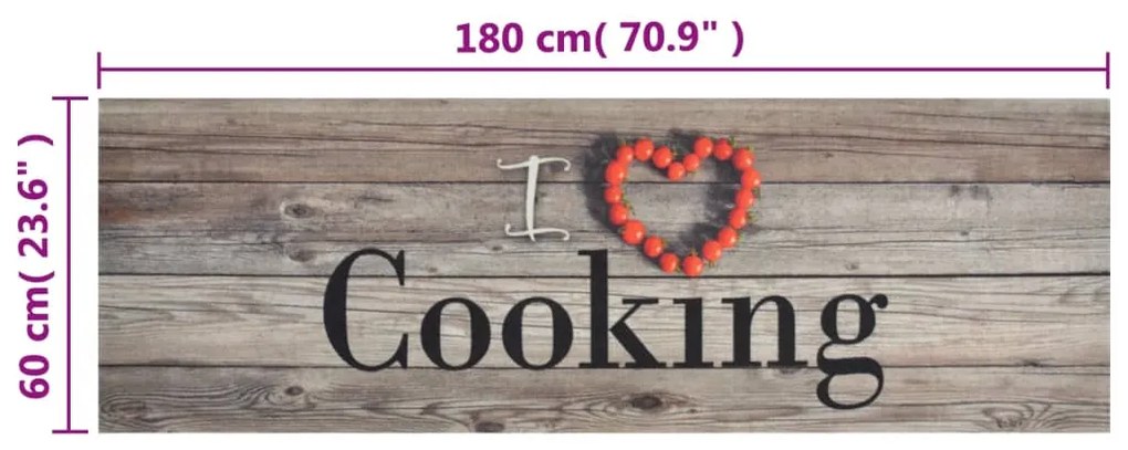 ΧΑΛΙ ΚΟΥΖΙΝΑΣ ΠΛΕΝΟΜΕΝΟ ΓΚΡΙ ΕΠΙΓΡ. COOKING 60X180 ΕΚ. ΒΕΛΟΥΔΟ 136547