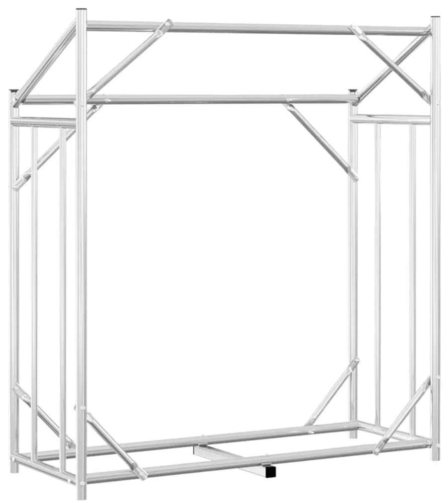 vidaxL Ράφι για καυσόξυλα με κάλυμμα βροχής 100,5x40,5x110,5 εκ. 4104936