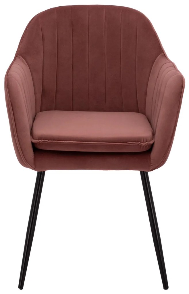 Καρέκλα SAWYER Βελούδο Σάπιο μήλο 53x60x76Υ εκ. 2αδα 53x60x75 εκ.