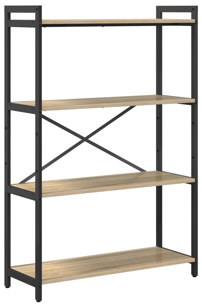 vidaXL Βιβλιοθήκη Sonoma Δρυς 80 x 30 x 118 εκ Μοριοσανίδα