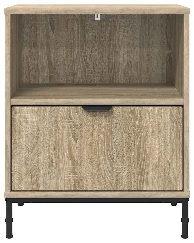 vidaXL Κομοδίνα 2 pcs Sonoma Δρυς 49 x 36 x 61 εκ Επεξεργασμένο ξύλο