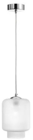 Κρεμαστό Φωτιστικό Οροφής E27 60W Γυαλί Luma Lighting-114-01024-04-frost-Λευκό 114-01024-04-frost