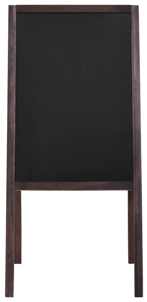 Μαυροπίνακας Επιδαπέδιος Διπλής Όψης 40x60 εκ. από Ξύλο Κέδρου - Μαύρο