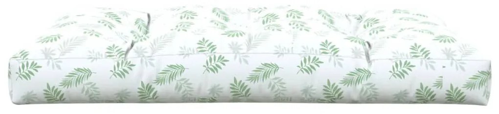 Μαξιλάρι Παλέτας με Σχέδιο Φύλλων 120 x 80 x 12 εκ. Υφασμάτινο - Πράσινο