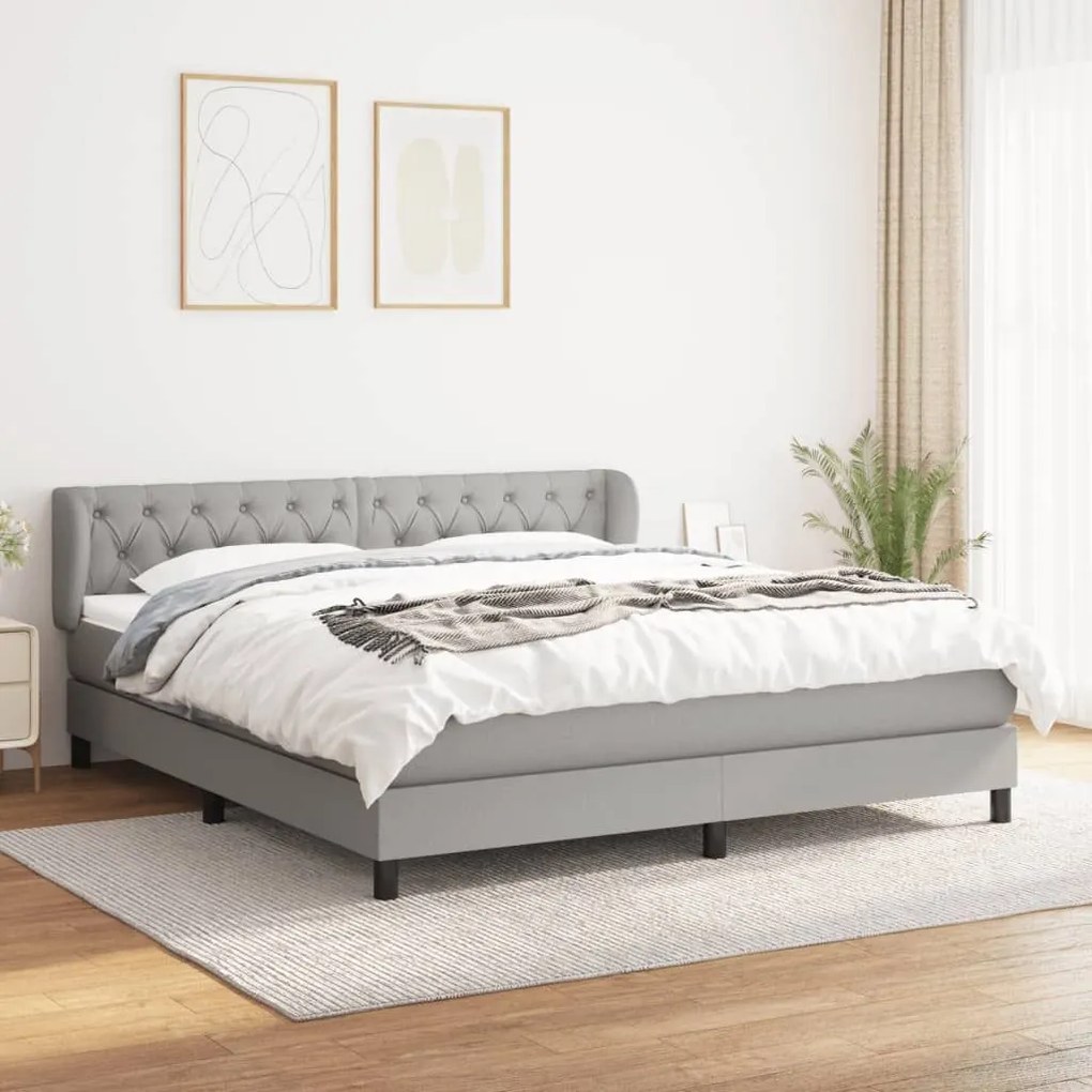 ΚΡΕΒΑΤΙ BOXSPRING ΜΕ ΣΤΡΩΜΑ ΑΝ. ΠΡΑΣΙΝΟ 160X200ΕΚ ΥΦΑΣΜΑΤΙΝΟ 3126493