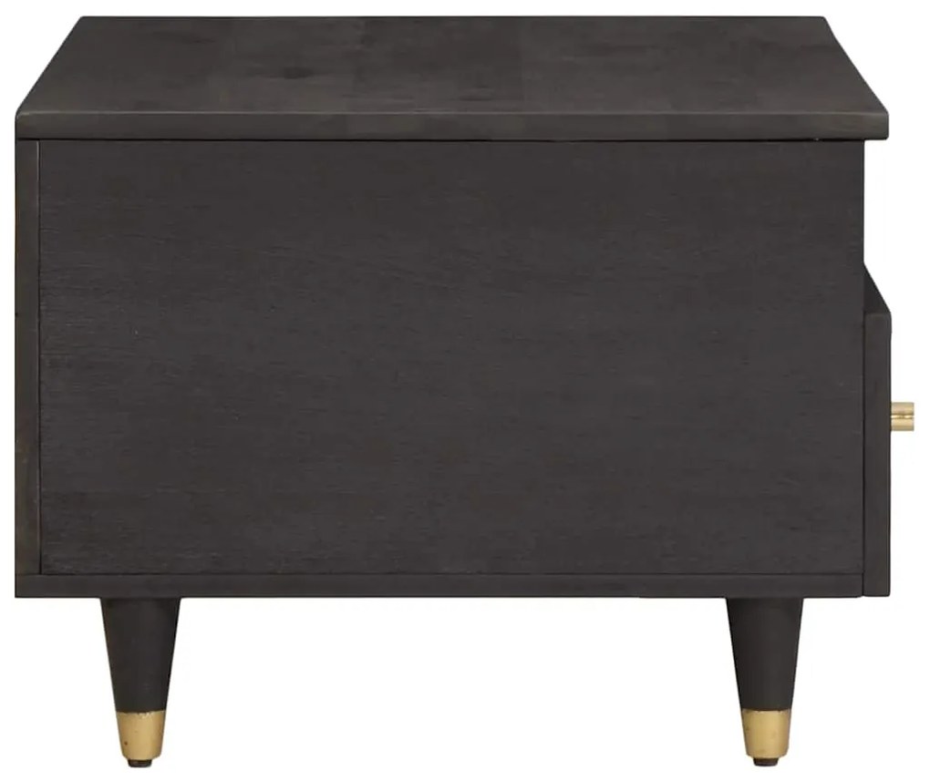 vidaXL Τραπεζάκι σαλονιού Μαύρο 80 x 54 x 40 εκ Στερεό ξύλο μάνγκο