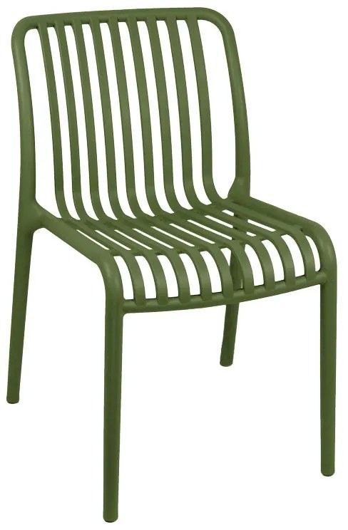 Καρέκλα Zoi pp σε σκούρη πράσινη απόχρωση 42x58x79εκ 42x58x79 εκ.