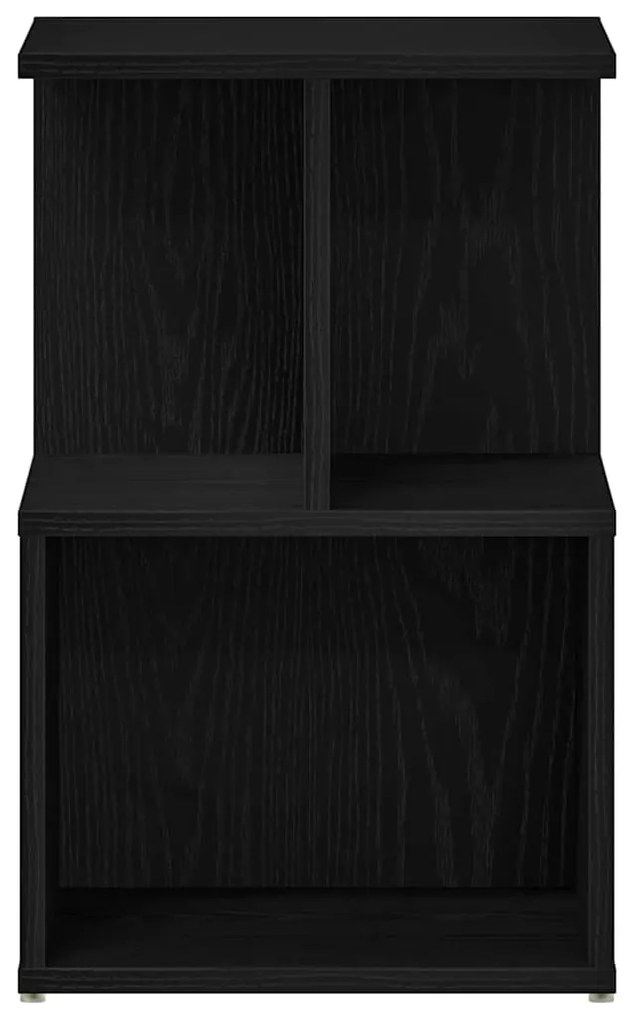 vidaXL Κομοδίνο Μαύρη δρυς 35 x 35 x 55 εκ. Επεξεργασμένο ξύλο