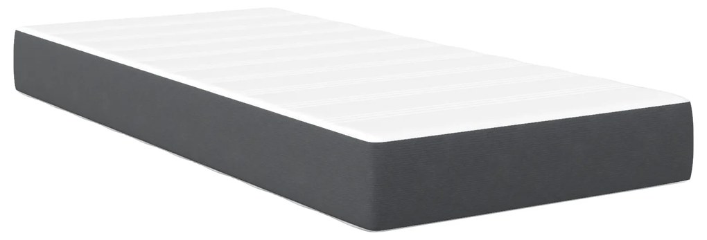 vidaXL Στρώμα με Ελατήρια Pocket Σκούρο Γκρι Μεσαίο 100x200x20 εκ Υφασμάτινο
