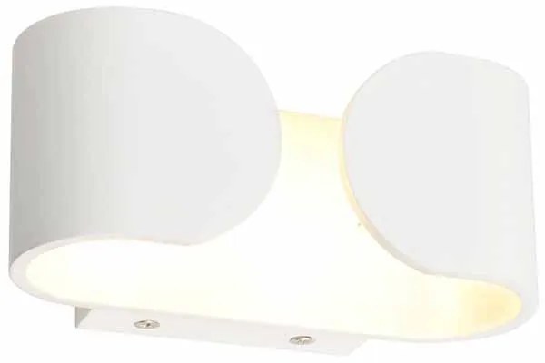 Απλίκα Τοίχου LED Aca Nephele L35049 White Matt