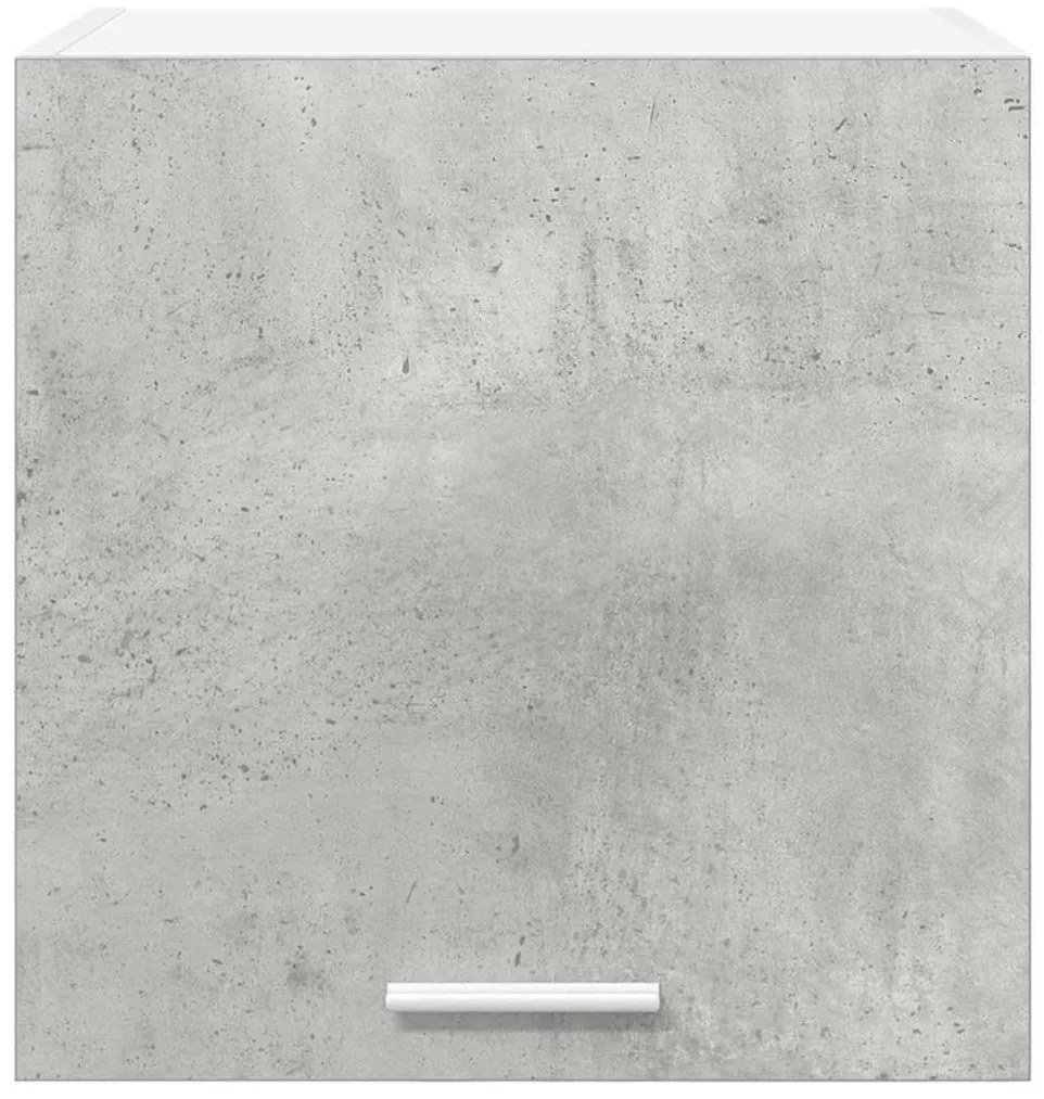 vidaXL Κρεμαστό ντουλάπι με πόρτα Riga 2 pcs Σκυρόδεμα Γκρι και Λευκό