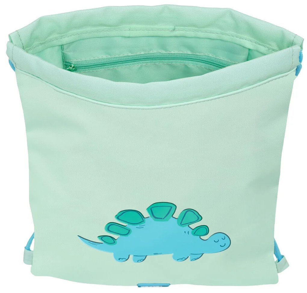 Σχολική Τσάντα με Σχοινιά Safta Dino Πράσινο 26 x 34 x 1 cm