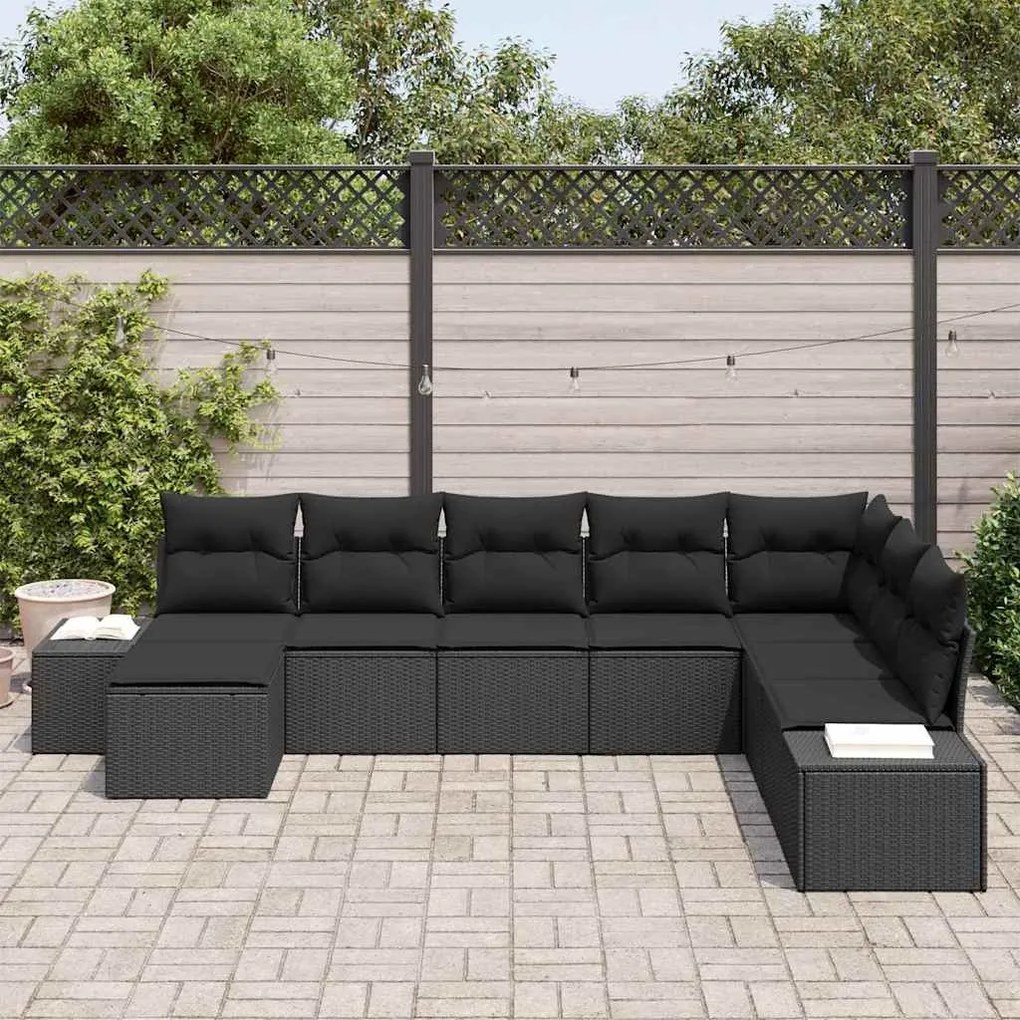 vidaXL Σετ Καναπέ Κήπου 8 pcs 319 x 209 x 85 εκ. Πολυ ράταν