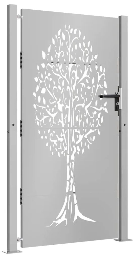 vidaXL Πόρτα Κήπου με Σχέδιο Δέντρου από Ατσάλι Corten 100 x 200 εκ.