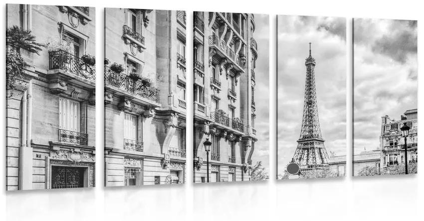 Εικόνα 5 μερών ρετρό Παρίσι - 100x50