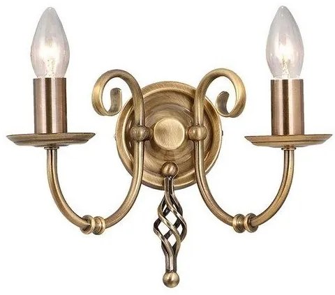 Απλίκα Φωτιστικό Τοίχου 2xE14 Artisan Elstead Lighting-ART2-AGD-BRASS-Ορείχαλκος ART2-AGD-BRASS