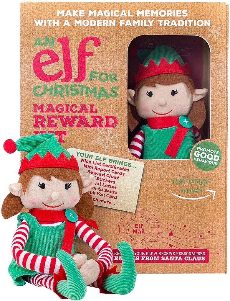 Christmas Girl Elf Toy + Magical Reward Kit  Elf for Christmas