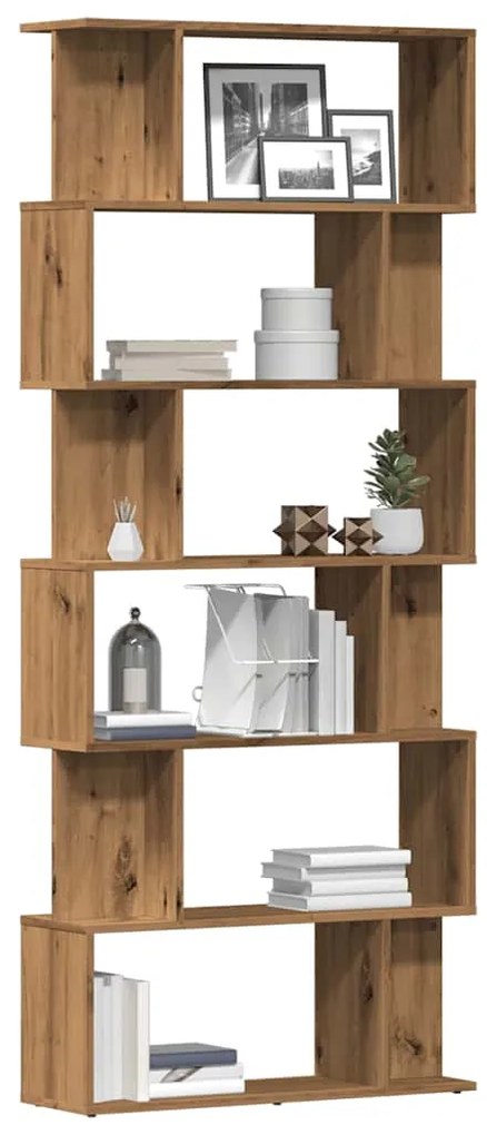 Ντουλάπι βιβλίων Artisan Oak 80x24x192 cm Κατασκευασμένο ξύλο