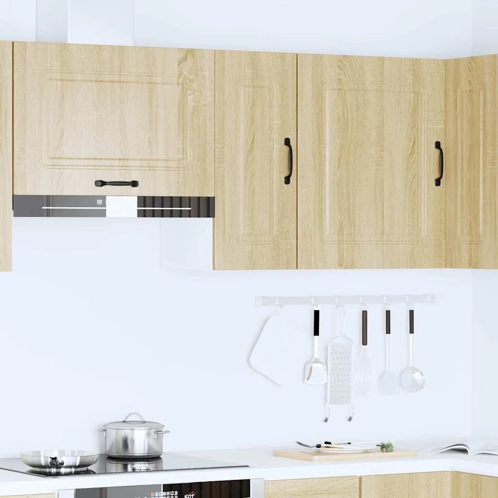ντουλάπι τοίχου κουζίνας "Kalmar" Sonoma Oak Engineered Wood - Καφέ