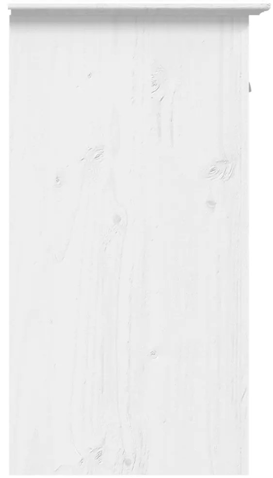vidaXL Μπουφές BODO Λευκός 115,5x44x80 εκ. από Μασίφ Ξύλο Πεύκου