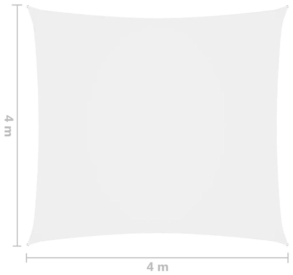 Πανί Σκίασης Τετράγωνο Λευκό 4 x 4 μ. από Ύφασμα Oxford - Λευκό