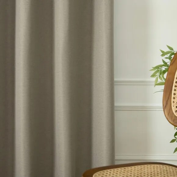 Beauty Home Ύφασμα κουρτίνας με το μέτρο Blackout jacquard σκίασης Glare Art 8444 Φ280 Άμμου