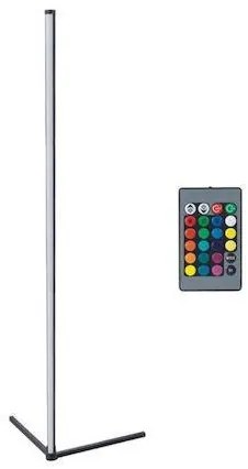 BGD-1092 Μοντέρνο LED Φωτιστικό Δαπέδου Υ140xΜ28εκ. με RGB Φως σε Μαύρο Χρώμα