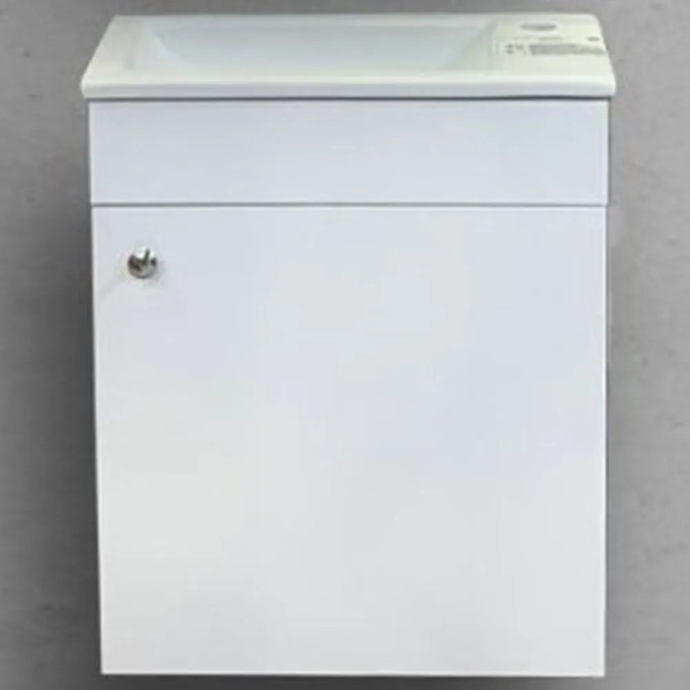 Έπιπλο Μπάνιου Πάγκος Με Νιπτήρα Parma 45 S3BPA045GLO 45x25x60cm White Πορσελάνη,Μελαμίνη