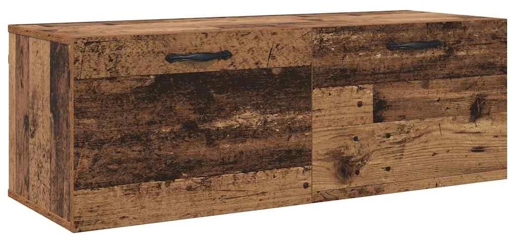 vidaXL Τοίχου Ντουλάπα Επιτοίχιο Παλιό ξύλο 100 x 36,5 x 35 cm