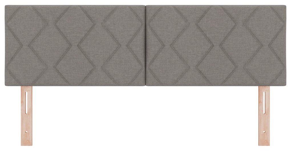 vidaXL Υφασμάτινο Κεφαλάρι Geometric με κεφαλάρι Taupe 160 cm ύφασμα
