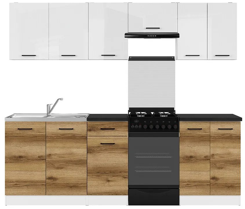 Σετ κουζίνας Econ plus 120, 230x60cm, Πάγκος, Πλαστικοποιημένη μοριοσανίδα