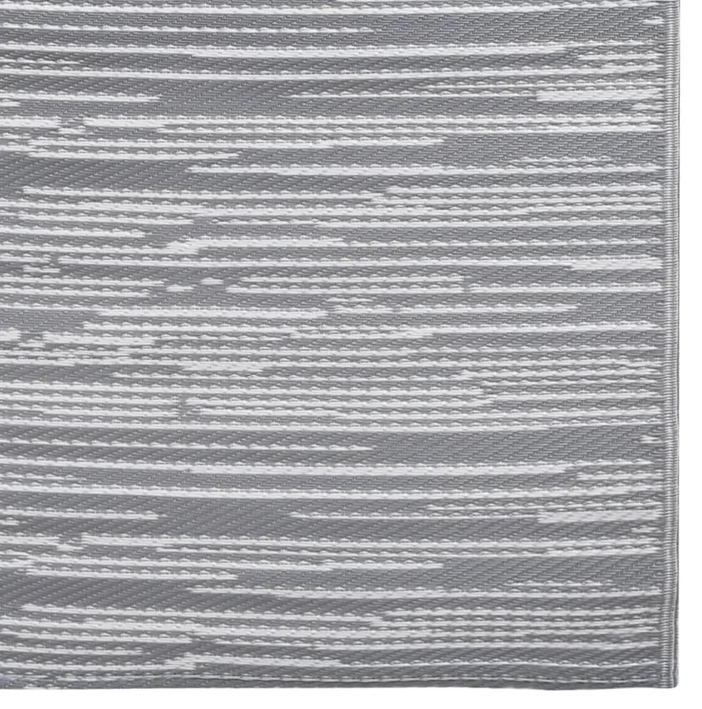 vidaXL Χαλί Εξωτερικού Χώρου Γκρι 80 x 150 εκ. από Πολυπροπυλένιο